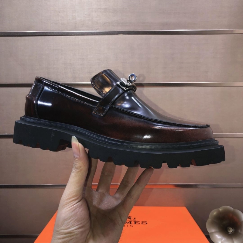 H**mes leather shoes
